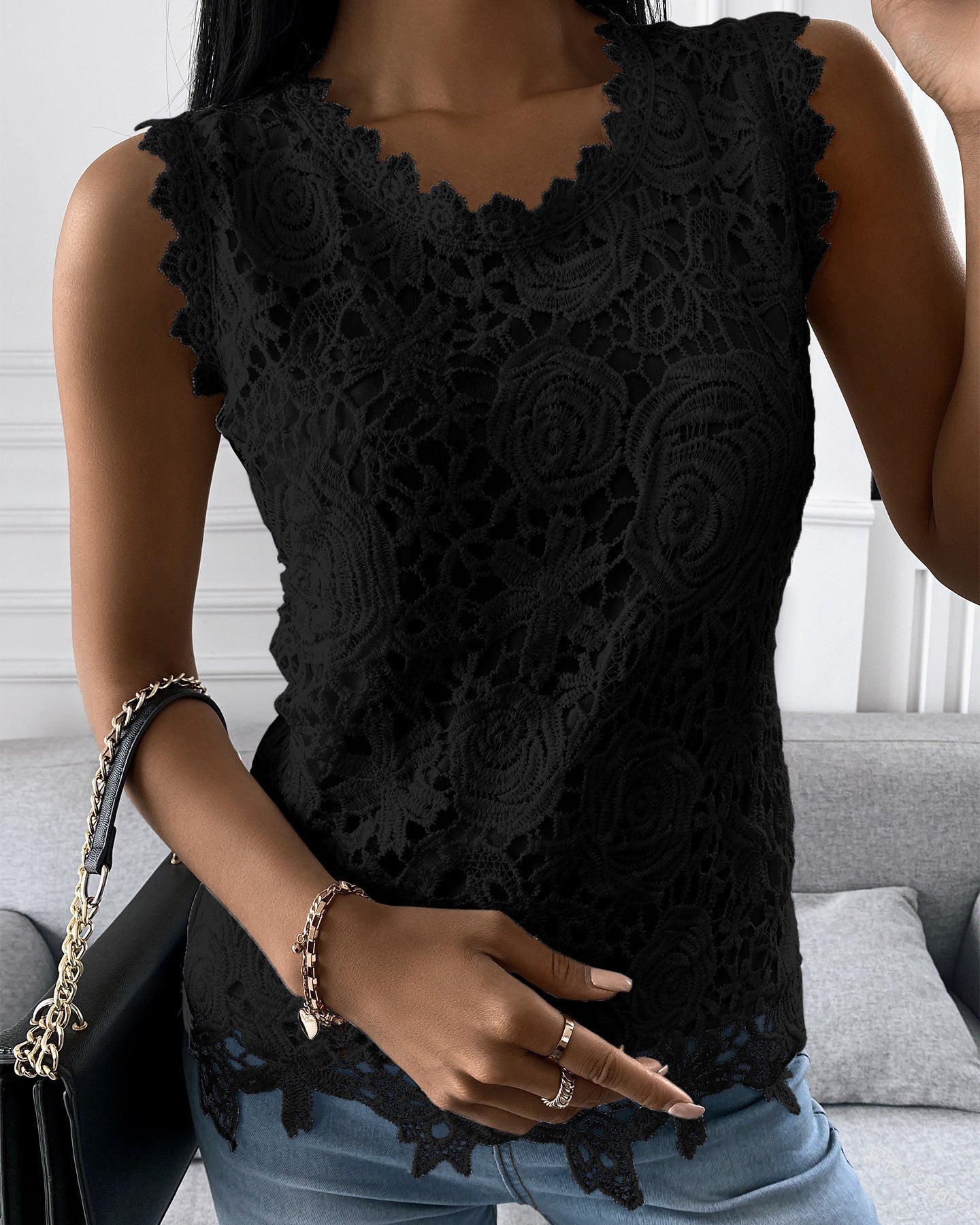 Hennie - Eleganter ärmelloser Tanktop für Frauen