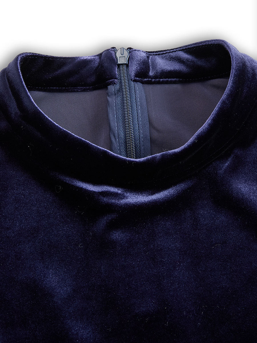 Brianna – Stilvolles Midikleid aus Samt