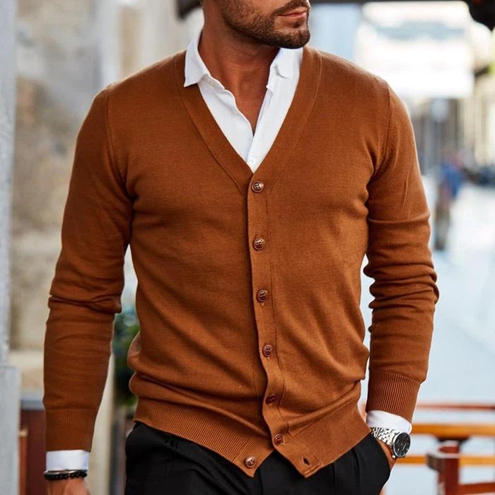 Aamir - Herren-Strickjacke – Komfort und zeitloser Stil
