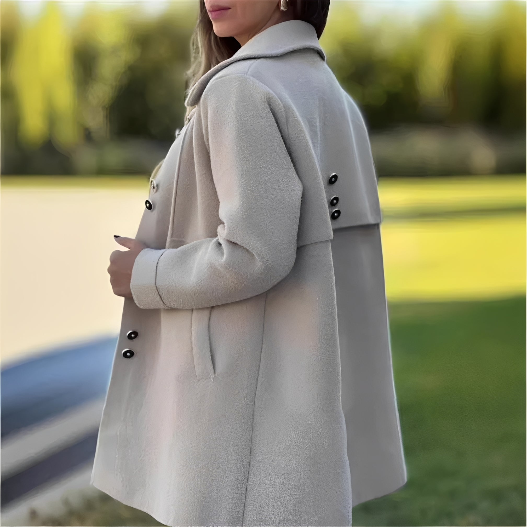 Amelia - Elegante und stilvolle Fleece-Strickjacke für Damen