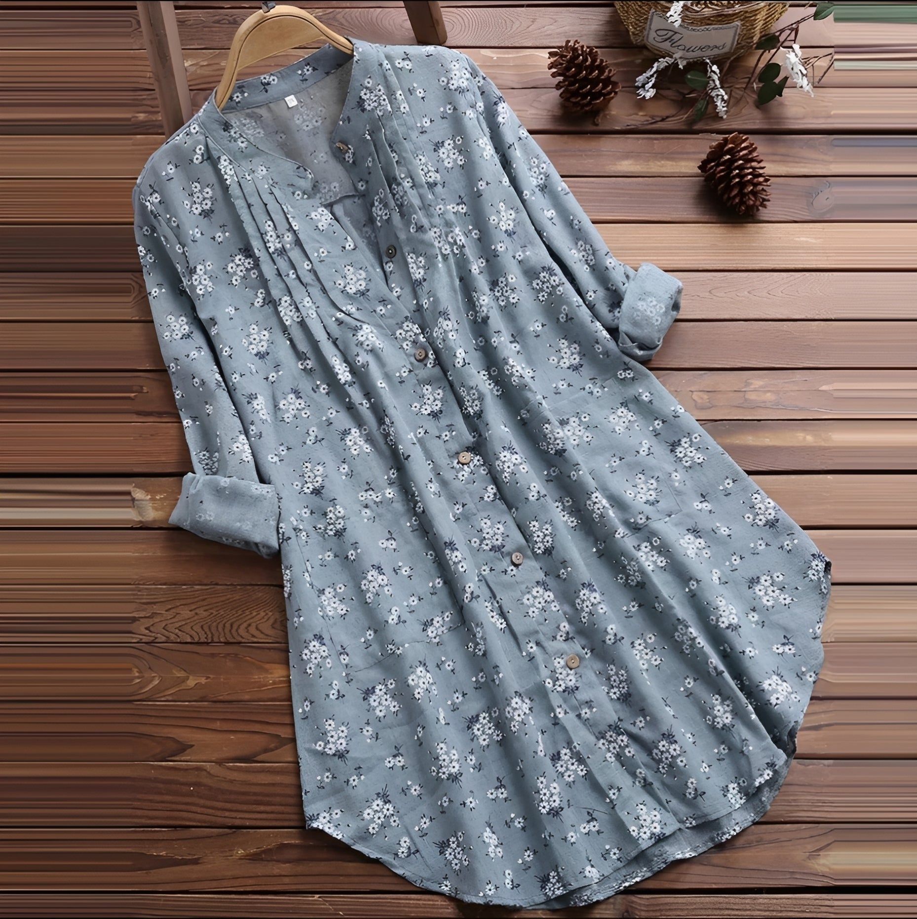 Amie - Weites, fließendes Blumenkleid für Damen