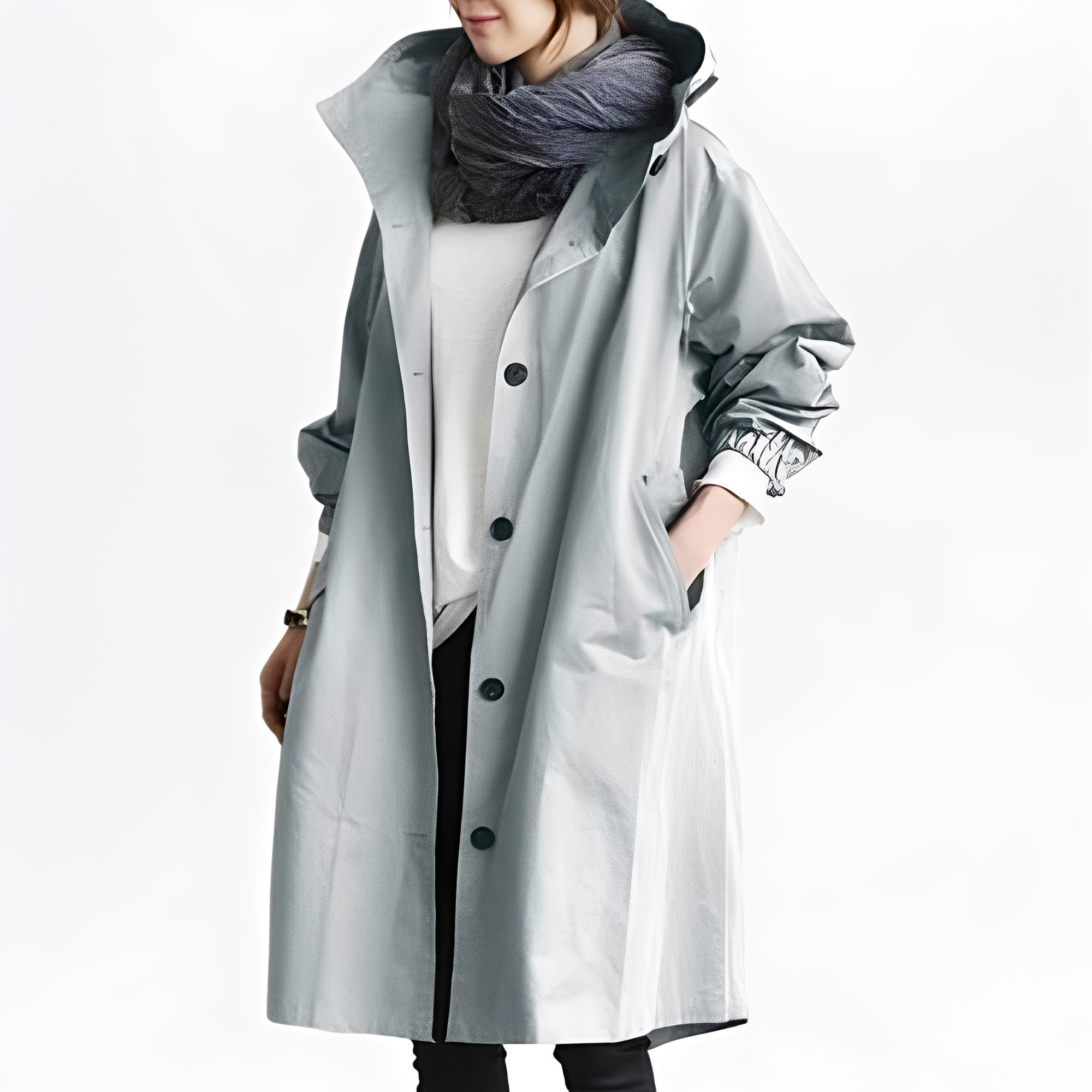 Giselle - Wasserfeste Regenjacke mit Kapuze für Damen