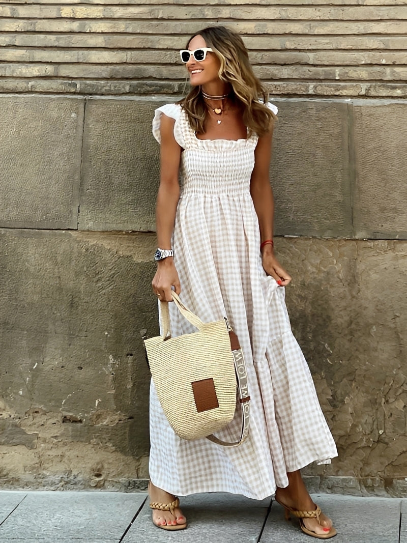 Mollie - Schickes Maxikleid mit Mock-Ausschnitt für Damen