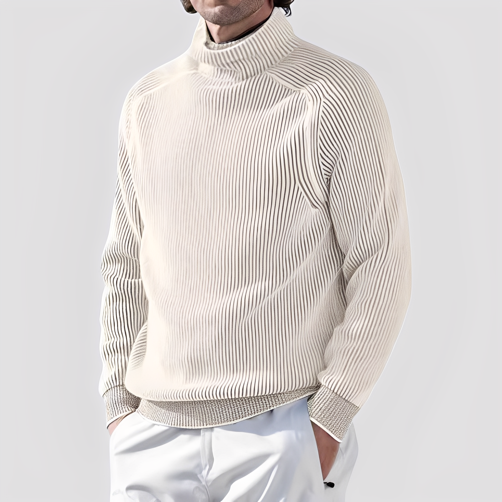 Chadwick - Stilvoller, warmer Herren-Rollkragenpullover aus Wolle