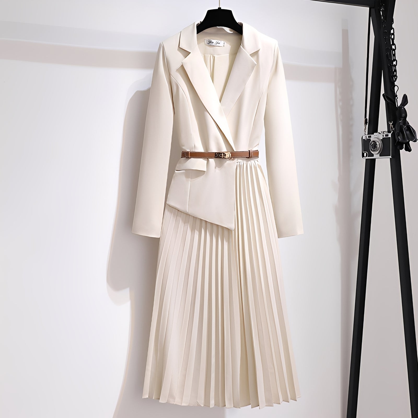 Minnie - Schickes, plissiertes A-Linien-Midikleid für Damen