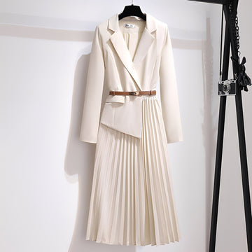 Minnie - Schickes, plissiertes A-Linien-Midikleid für Damen