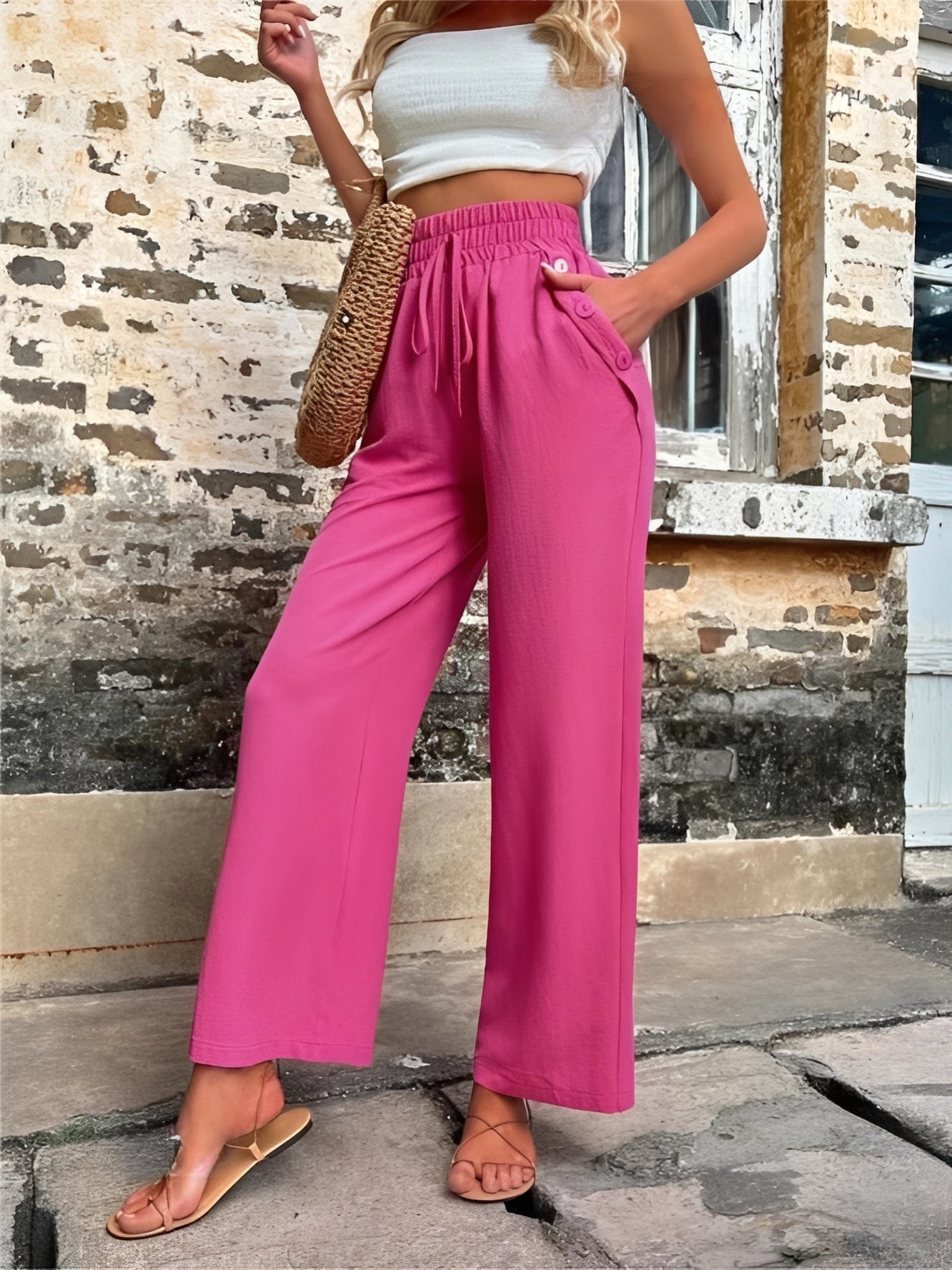 Allie - Weite, schicke Hose mit hoher Taille für Damen