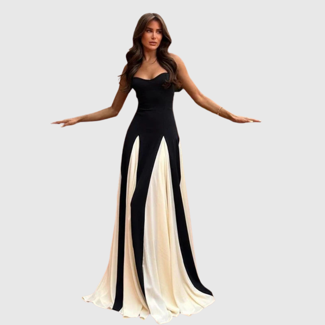 Margaux – Stilvolles Maxikleid mit Ausschnitt
