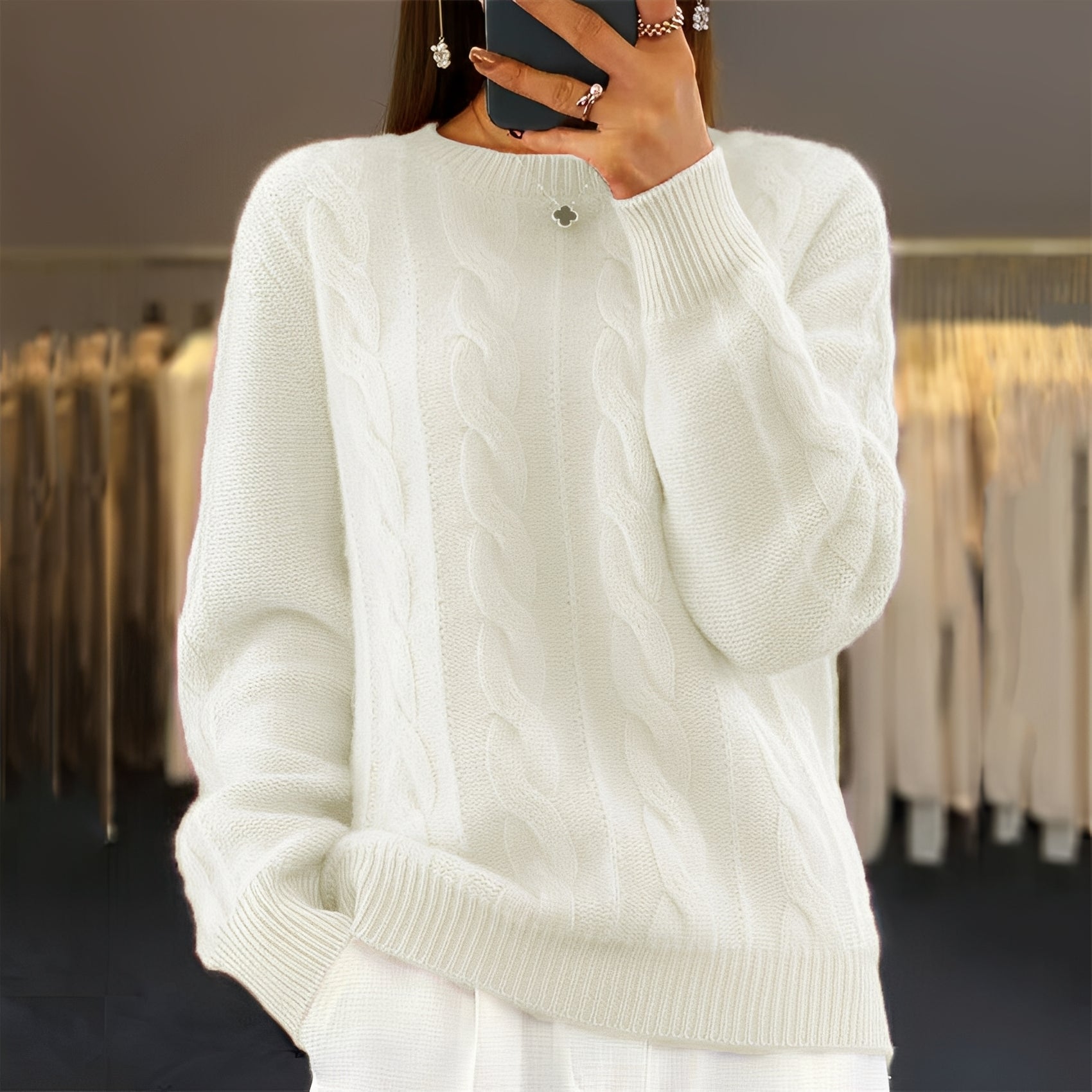 Jasmin - Eleganter Damen-Strickpullover