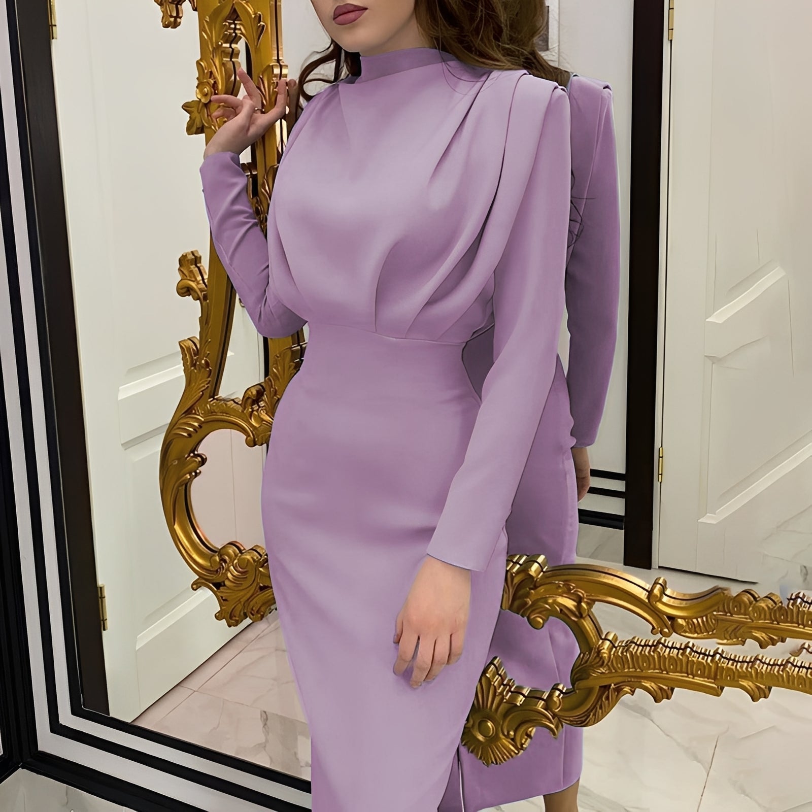 Jamie - Elegantes Damen-Langarmkleid