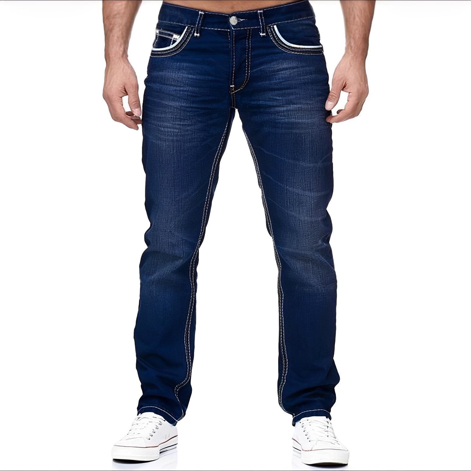 Andy - Elegante Jeans für Männer mit Used-Look