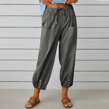 Christa - Weite, lässige und verkürzte Hose für Frauen