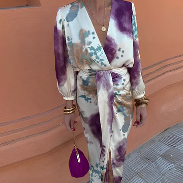 Jazmyn - Elegantes Kleid mit V-Ausschnitt