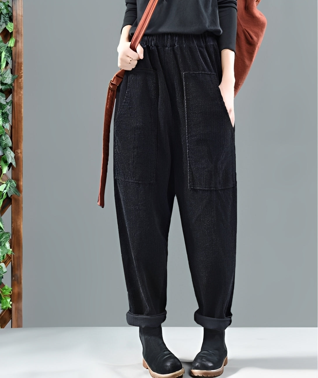 Hanna - Elegante Haremshose aus Cord für Frauen