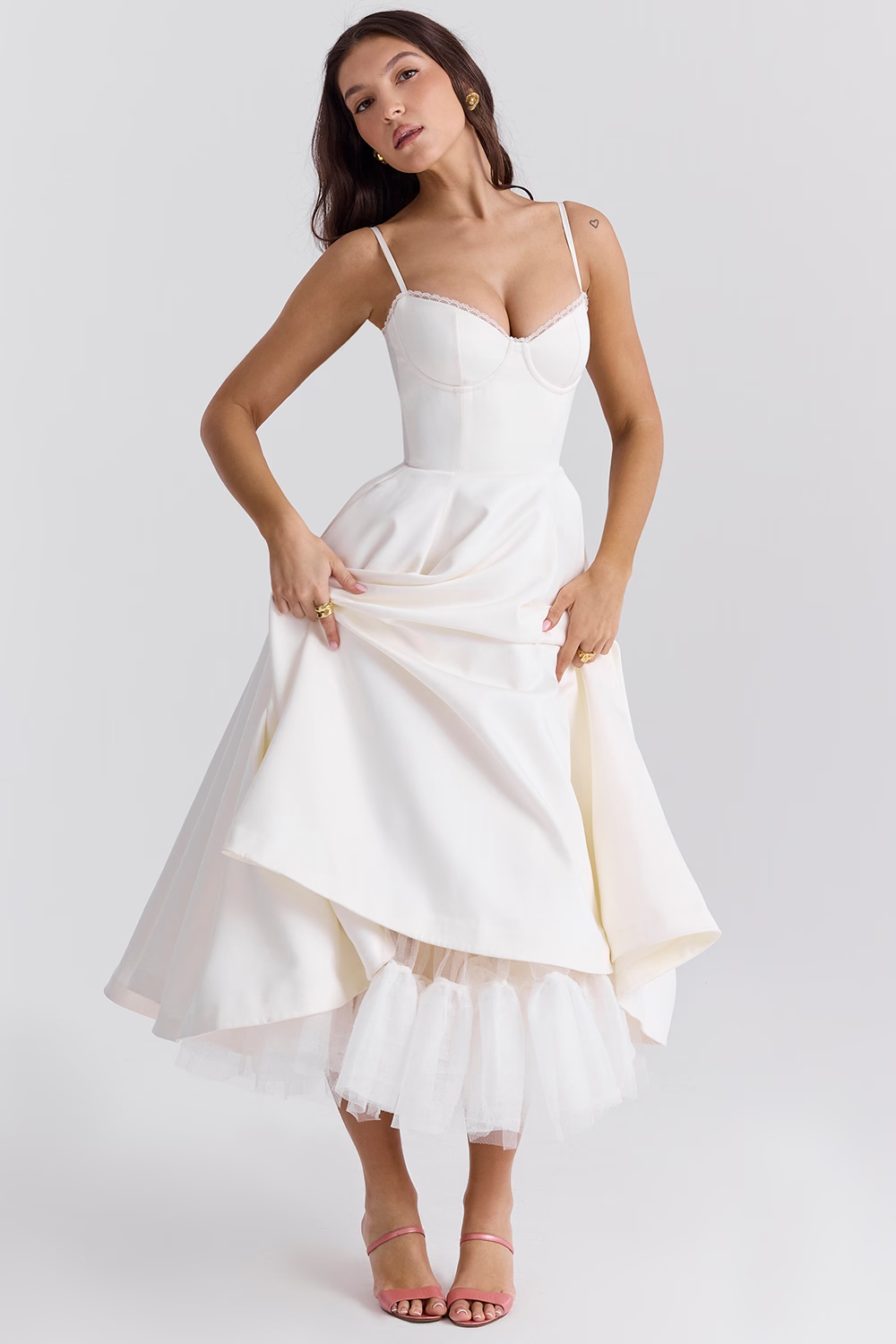 Leona - Edles Satin-Kleid für feierliche Anlässe
