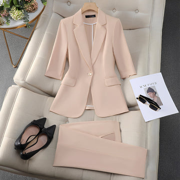 Claudia - Stilvolles Blazer- und Hosen-Set für Damen