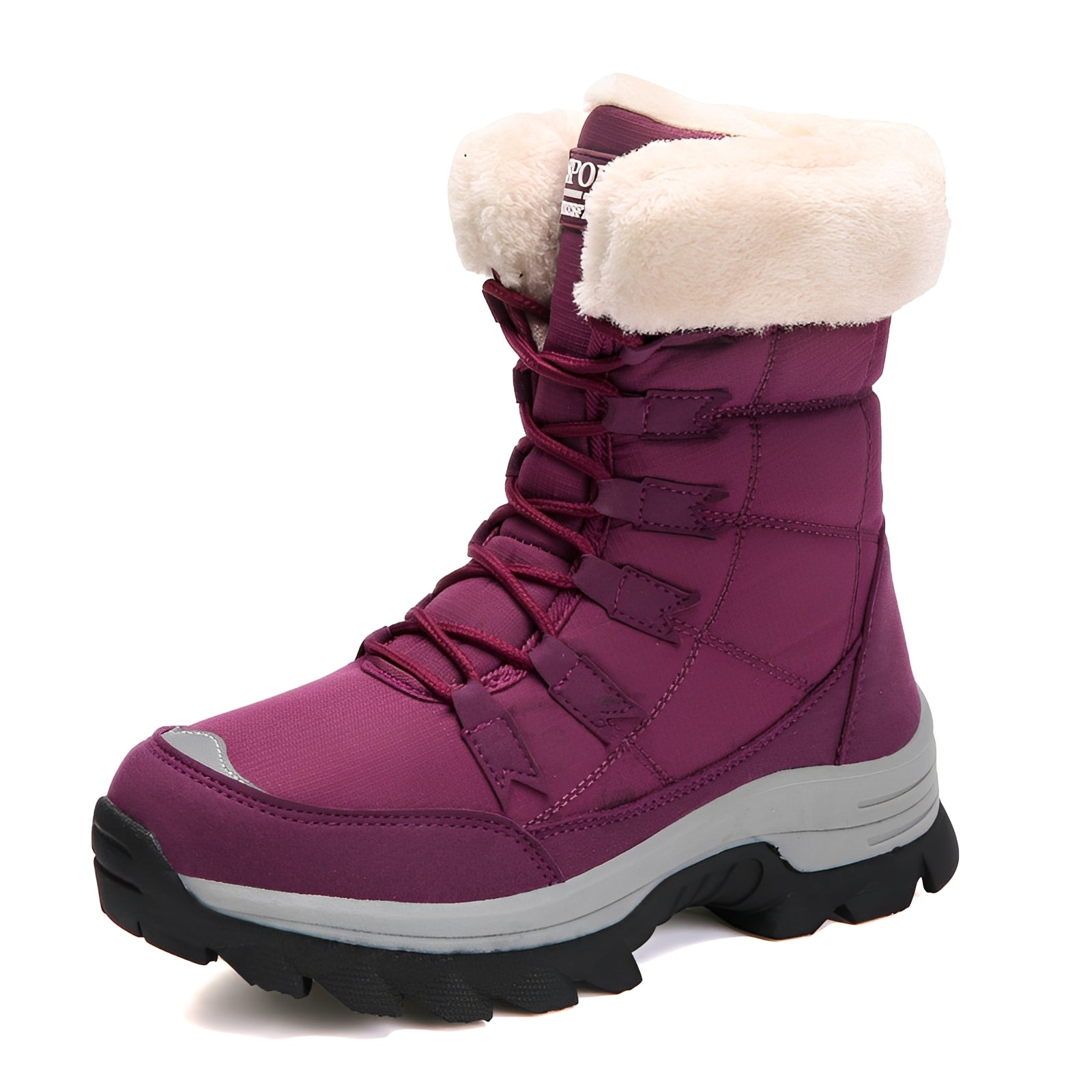 Yasmine - Bequeme, wasserdichte Samt-Winterstiefel für Damen