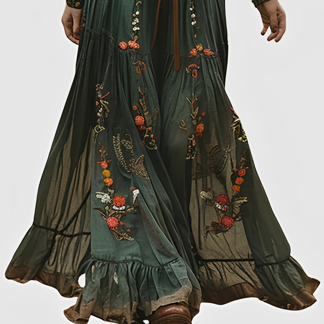 Isabelle - Maxi-Kleid mit Blumenmuster