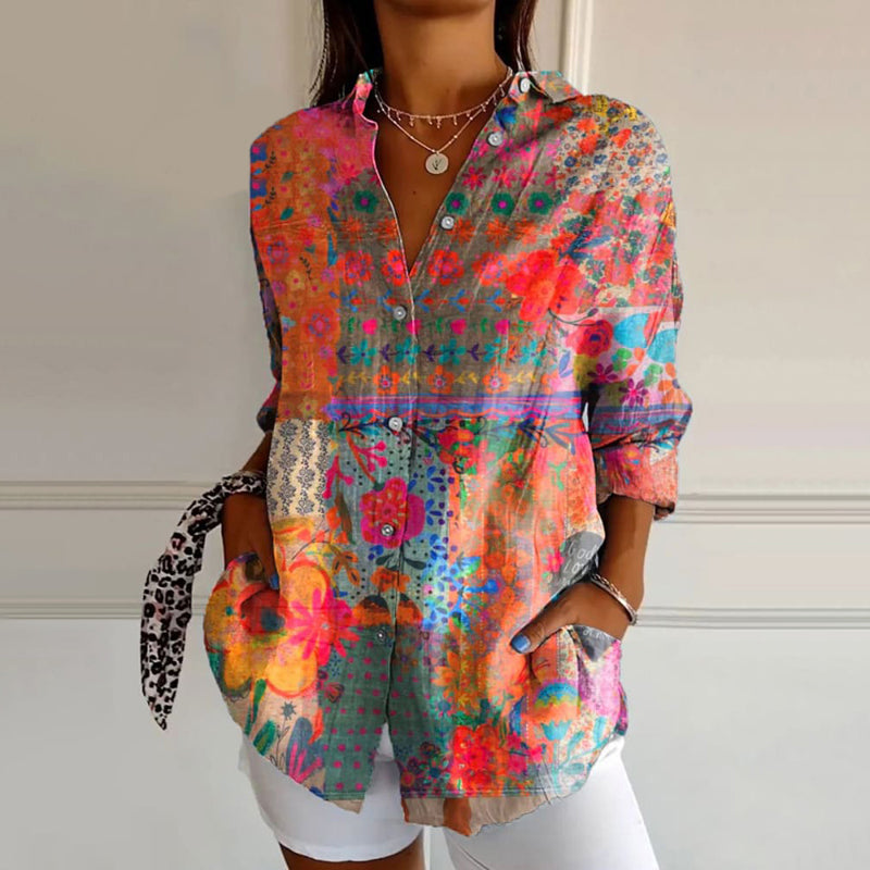 Anna - Stilvolle Bluse mit Blumenmuster