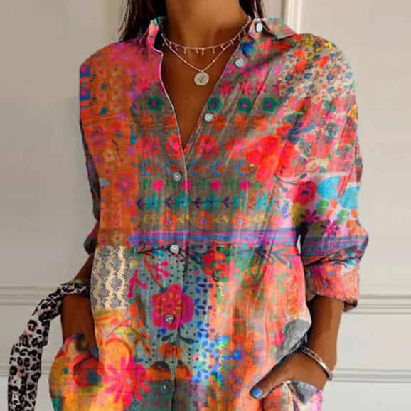 Anna - Stilvolle Bluse mit Blumenmuster