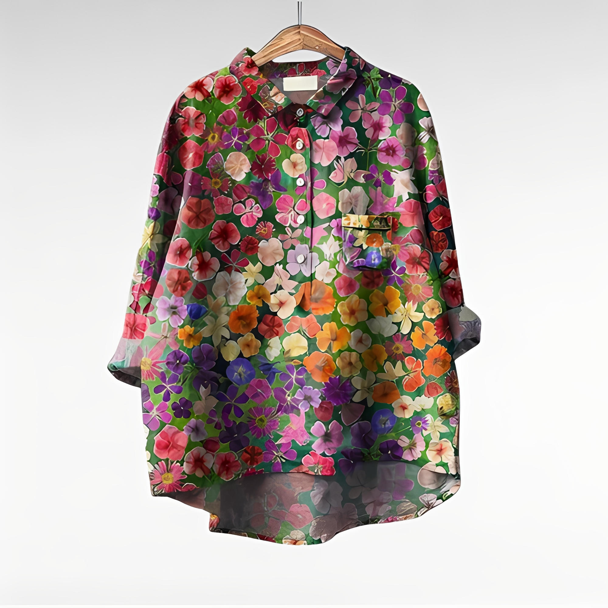 Mecah - Stilvolle Damenblusen mit Blumenprint