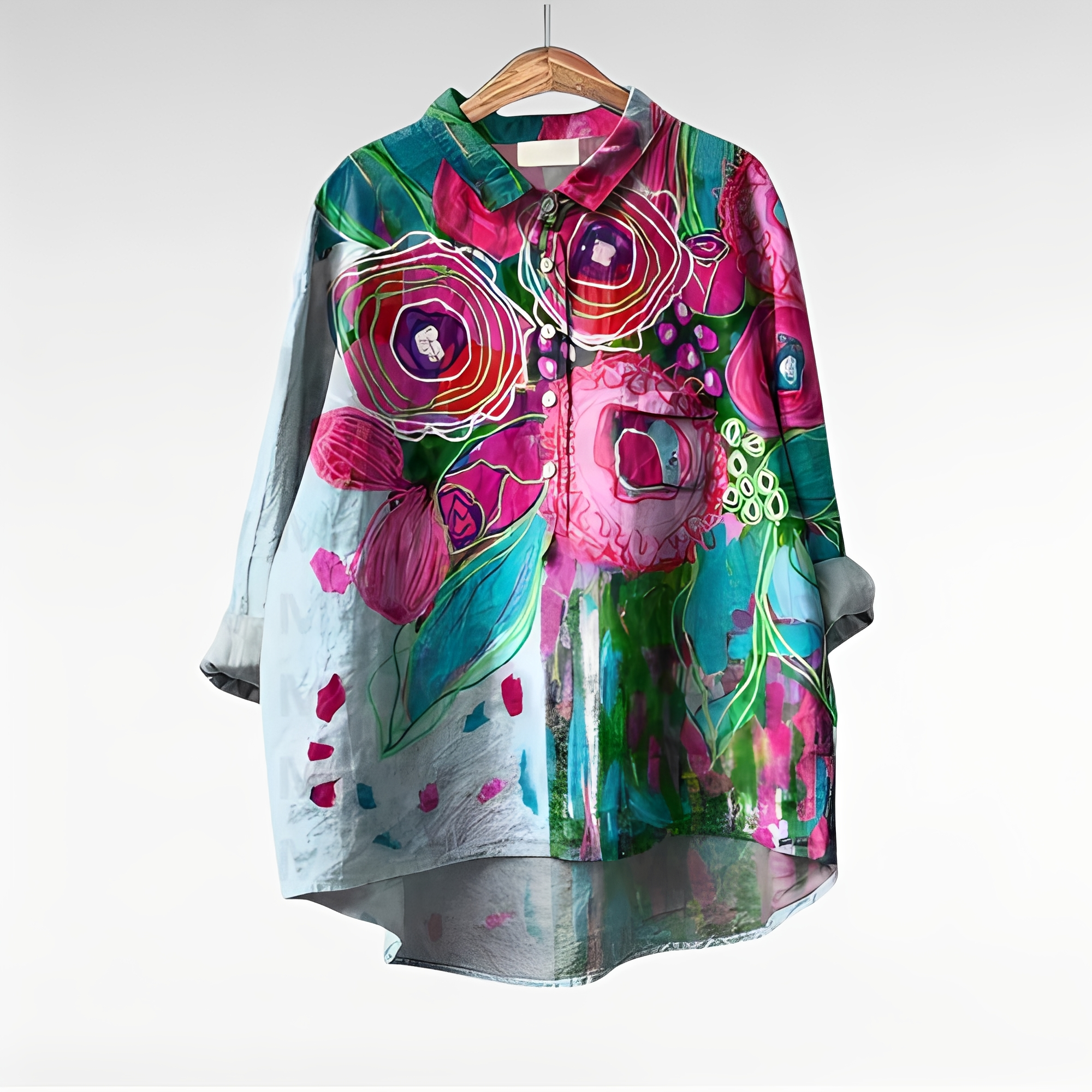 Mecah - Stilvolle Damenblusen mit Blumenprint