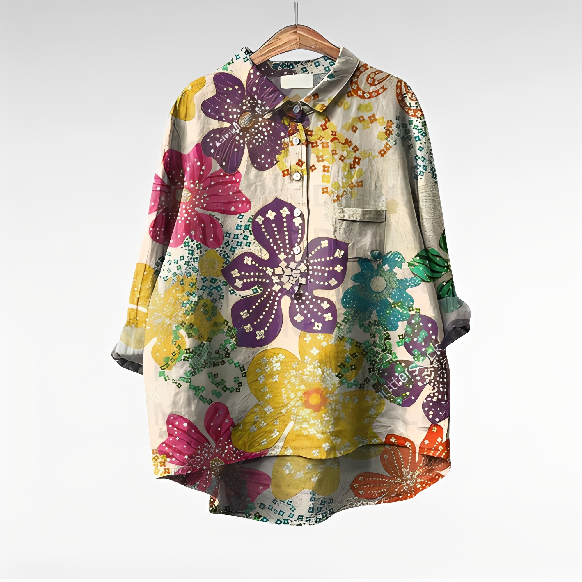 Mecah - Stilvolle Damenblusen mit Blumenprint