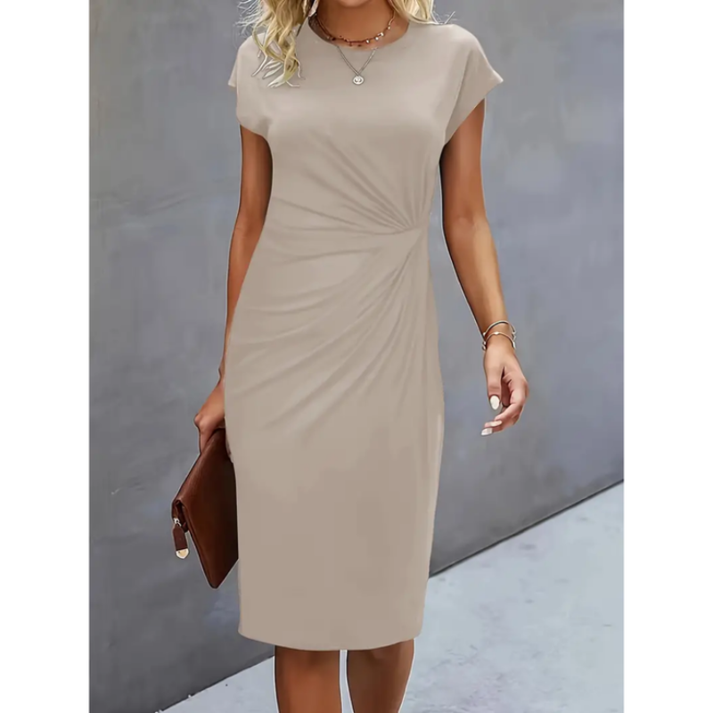 Elina – Formales Damenkleid mit kurzen Ärmeln
