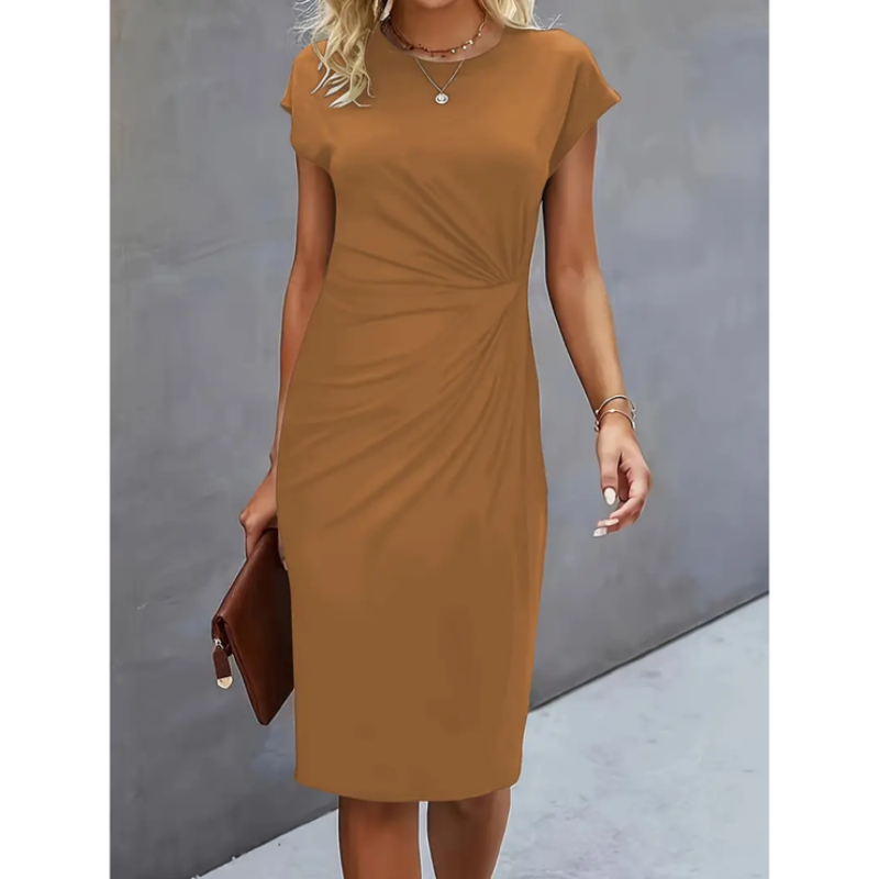 Elina – Formales Damenkleid mit kurzen Ärmeln