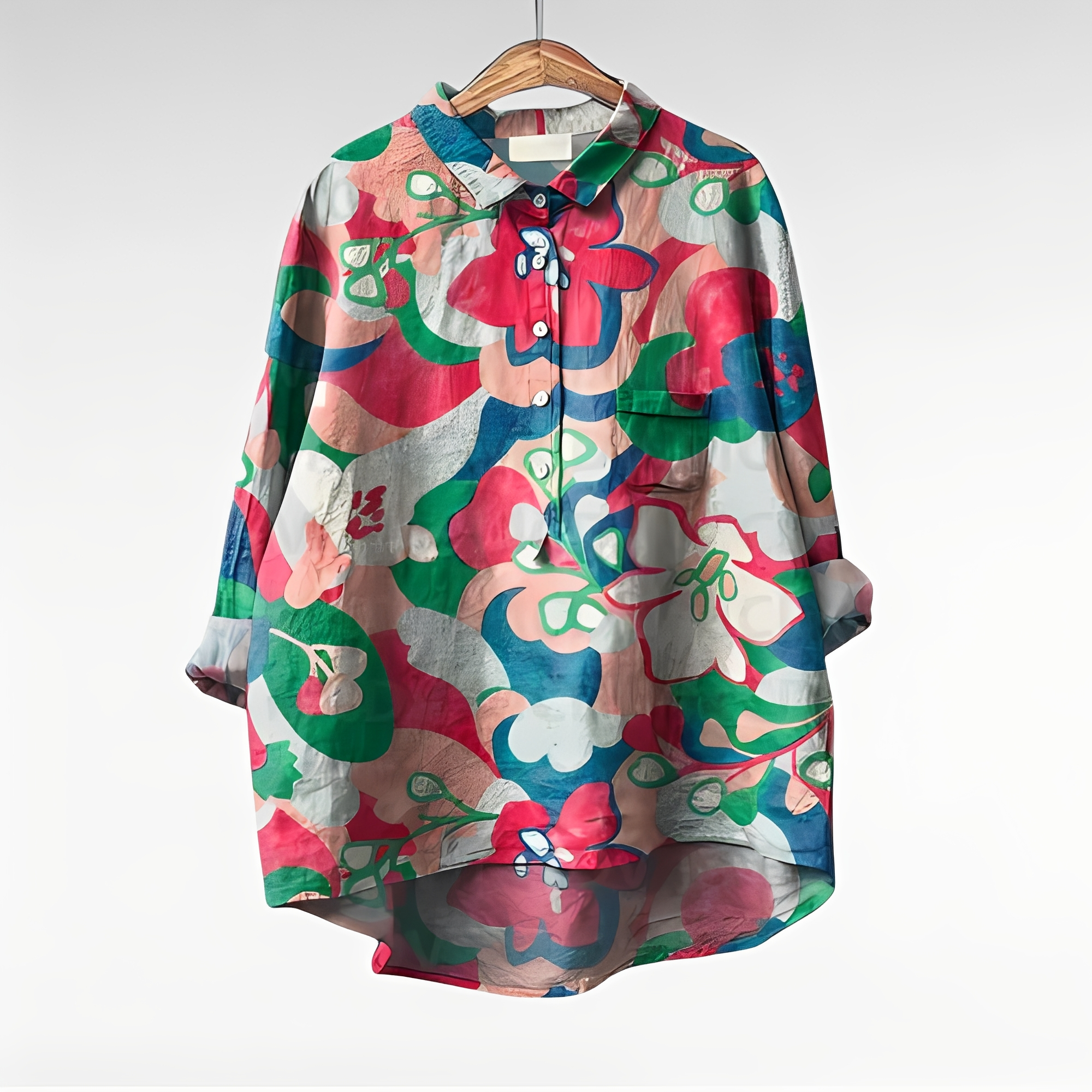 Mecah - Stilvolle Damenblusen mit Blumenprint