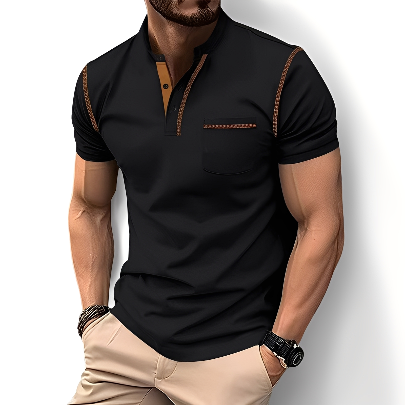 Brandon - Stilvolles, bequemes Herren-Poloshirt