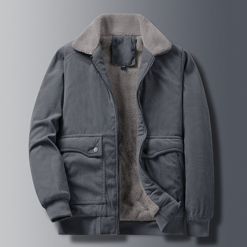 Justin - Retro-Herrenjacke aus strapazierfähigem Cordstoff