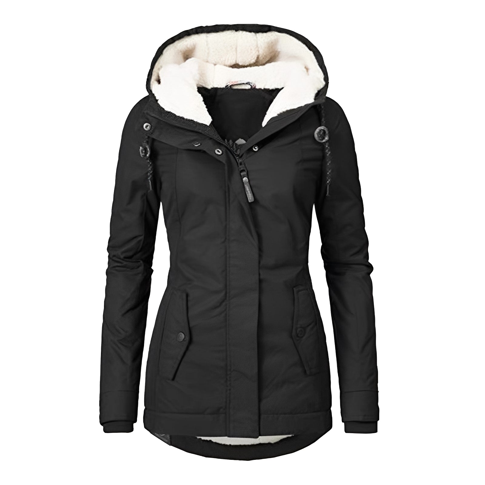 Earleen - Bequeme Damen-Sherpa-Fleecejacke