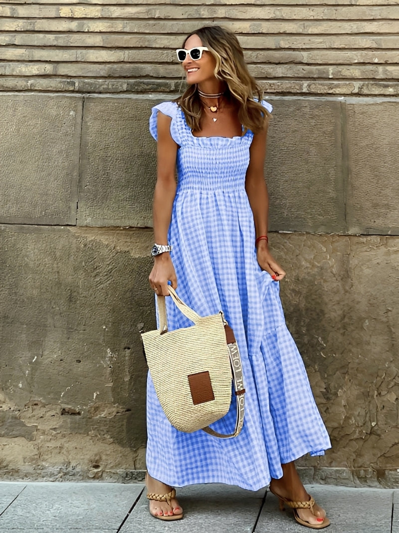 Mollie - Schickes Maxikleid mit Mock-Ausschnitt für Damen
