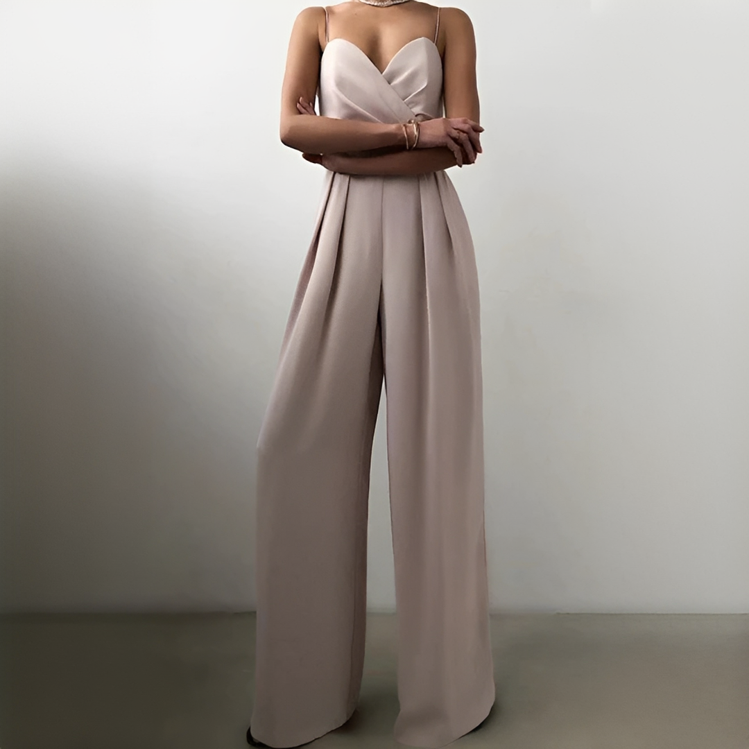 Glysha - Eleganter Jumpsuit mit weitem Bein für Frauen