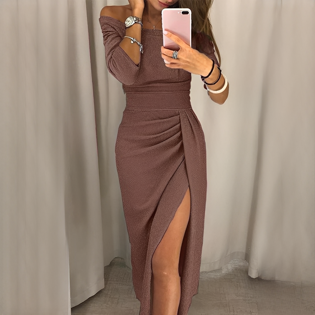 Cristy - Elegantes Kleid mit schulterfreien Trägern für Frauen