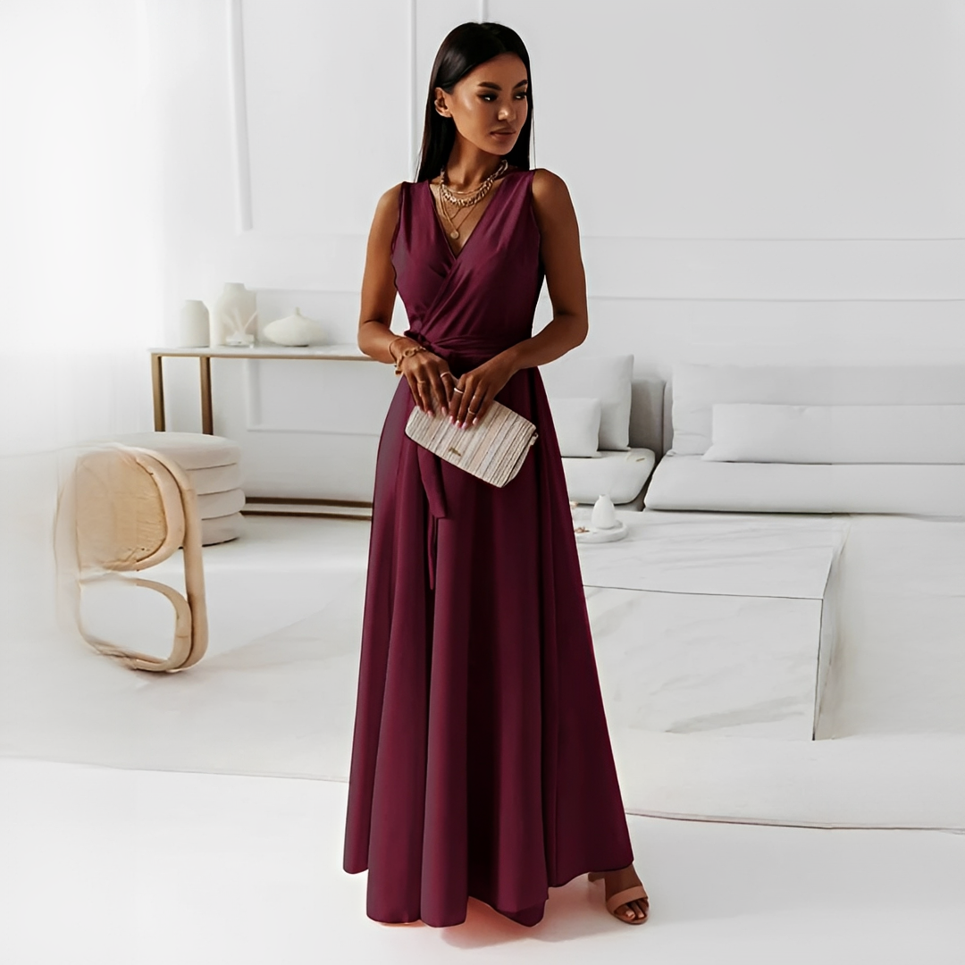 Quiana - Schickes Damenkleid mit V-Ausschnitt