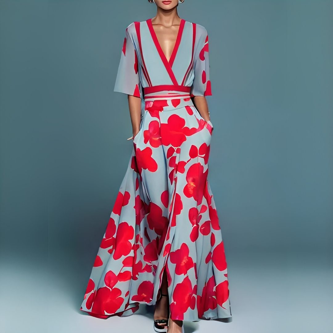 Genesa - Modisches Kleid mit kurzen Ärmeln für Damen