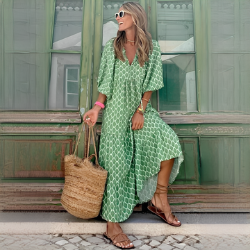 Menchie - Langes Boho-Kleid für Damen