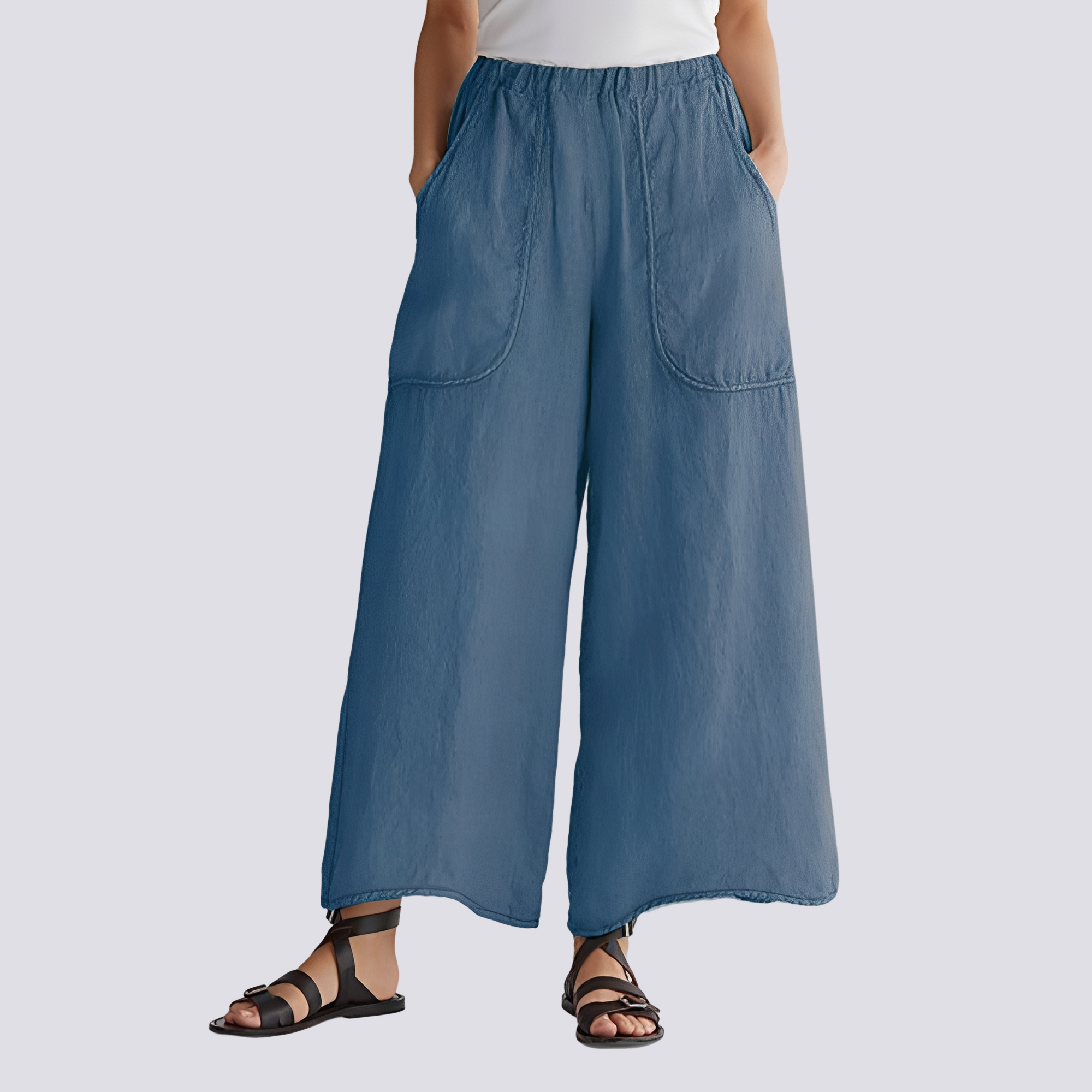 Angela - Lässige Hose mit weitem Bein für Frauen