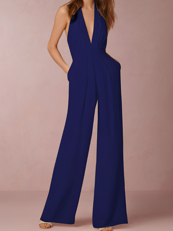 Katie - Eleganter Jumpsuit für Damen mit weitem Bein