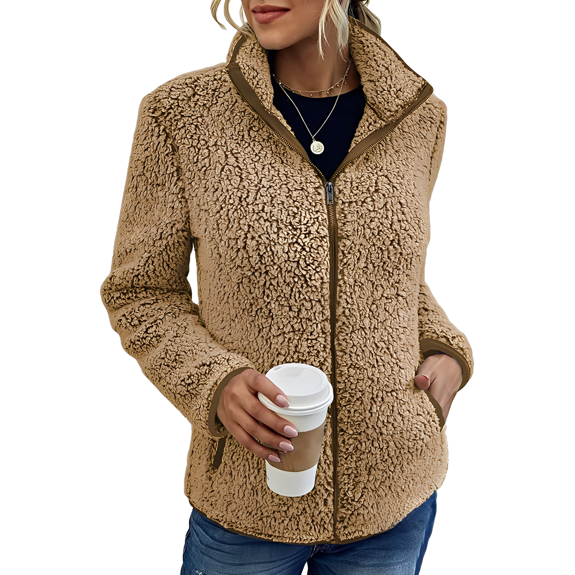 Larissa - Stilvolle und warme Damen-Fleecejacke