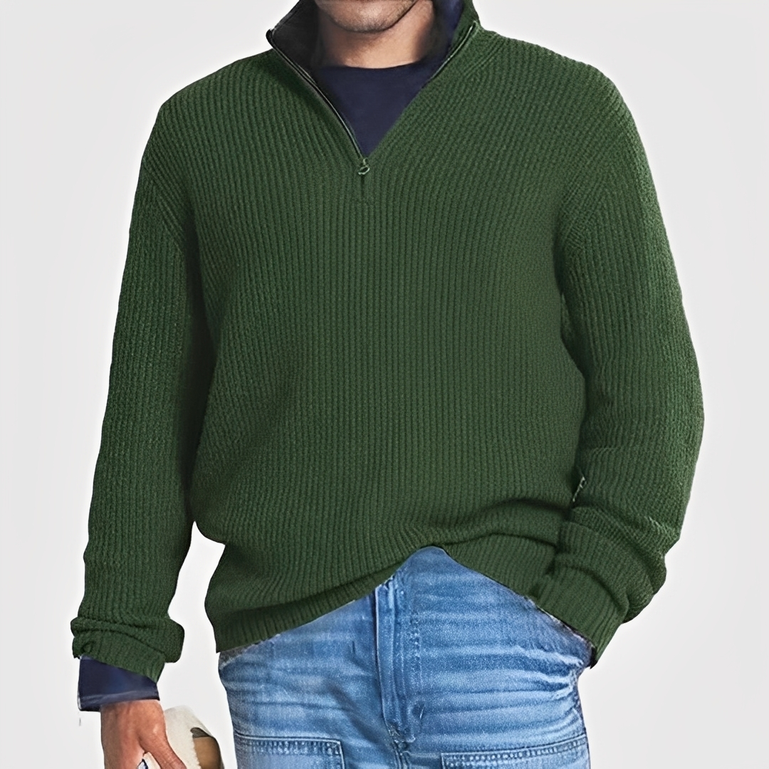 Drix - Bequemer und warmer Herren-Halbzip-Pullover