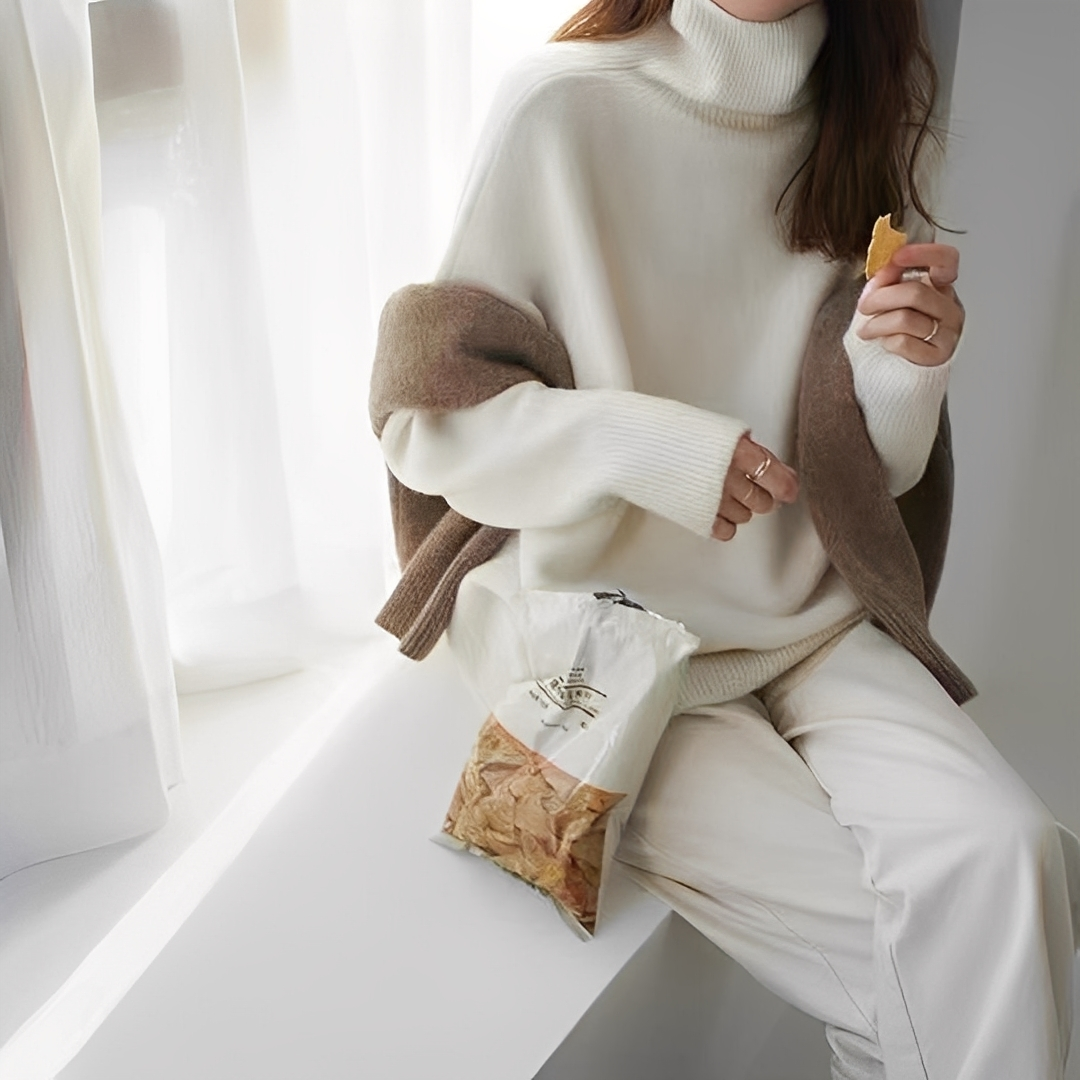 Ophélie - Stilvoller Rollkragenpullover für Damen