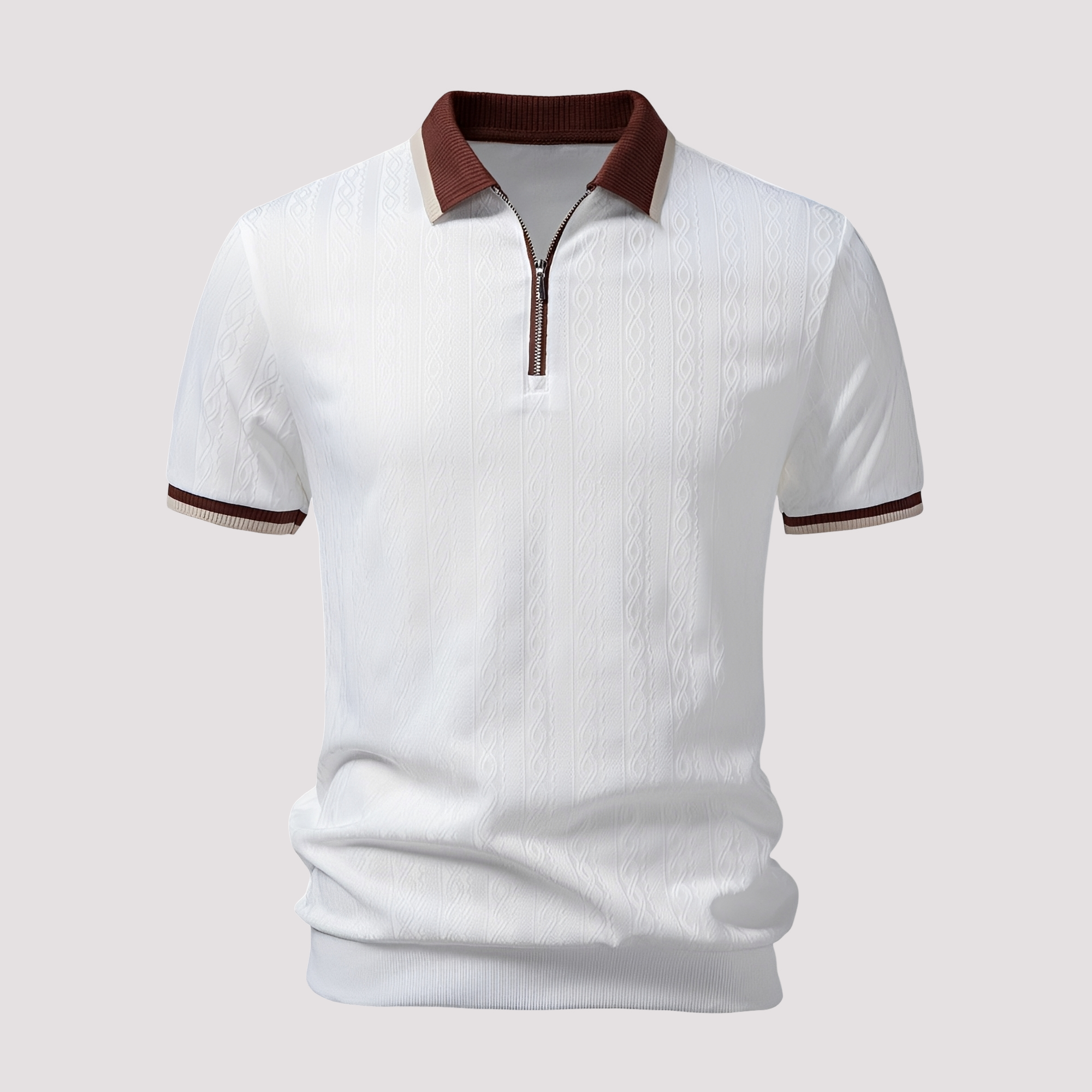 Bryn - Trendiges Zip-Poloshirt