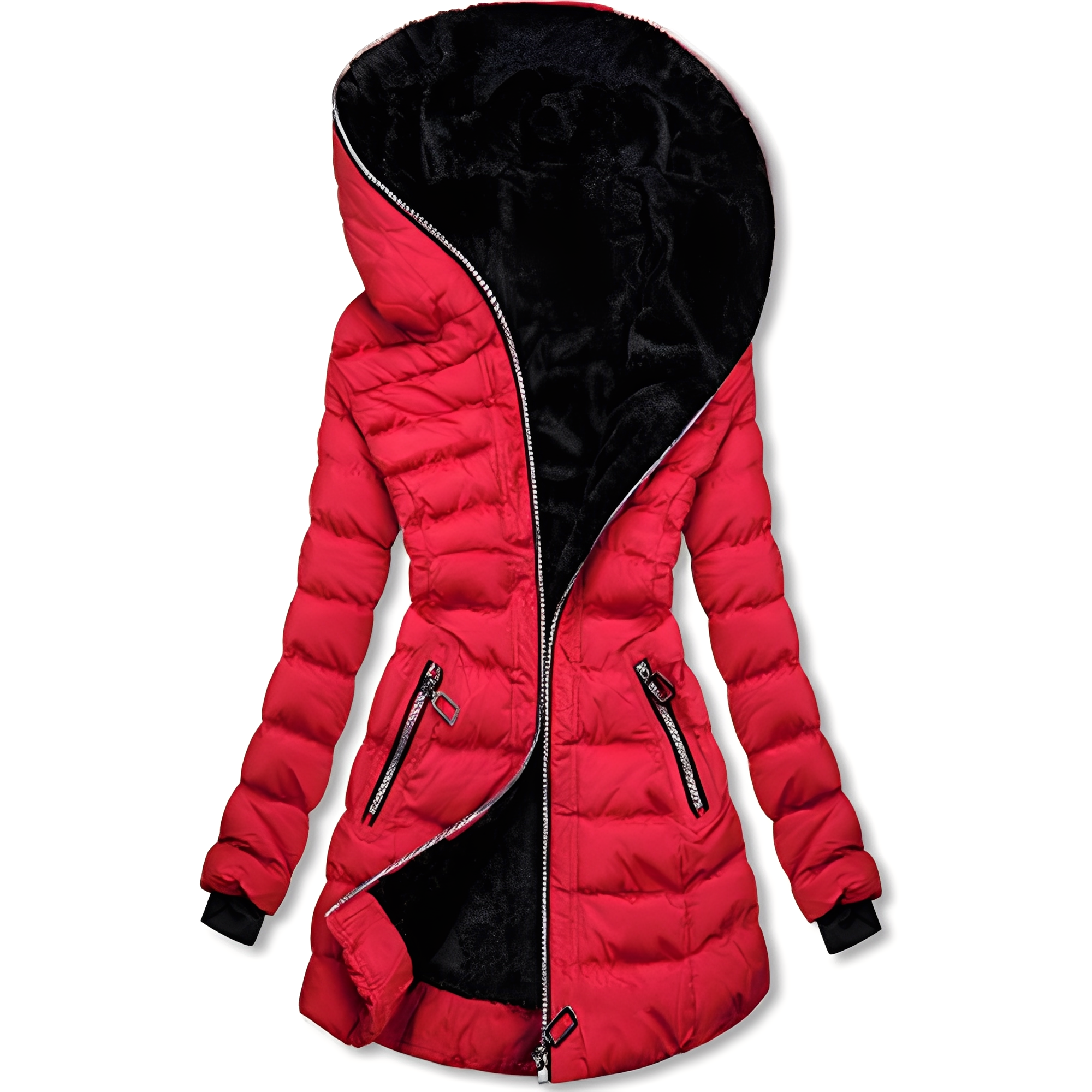 Jasmine - Moderne Damen-Winterjacke mit Kapuze