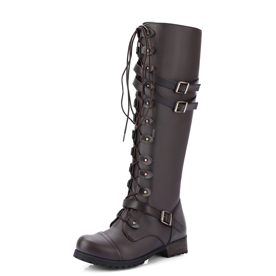 Alicia - Damenstiefel im klassischen Stil mit Schnalle