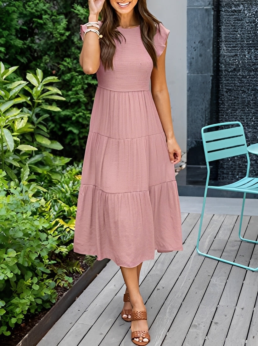 Sylvia - Entspanntes, fließendes A-Linien-Kleid