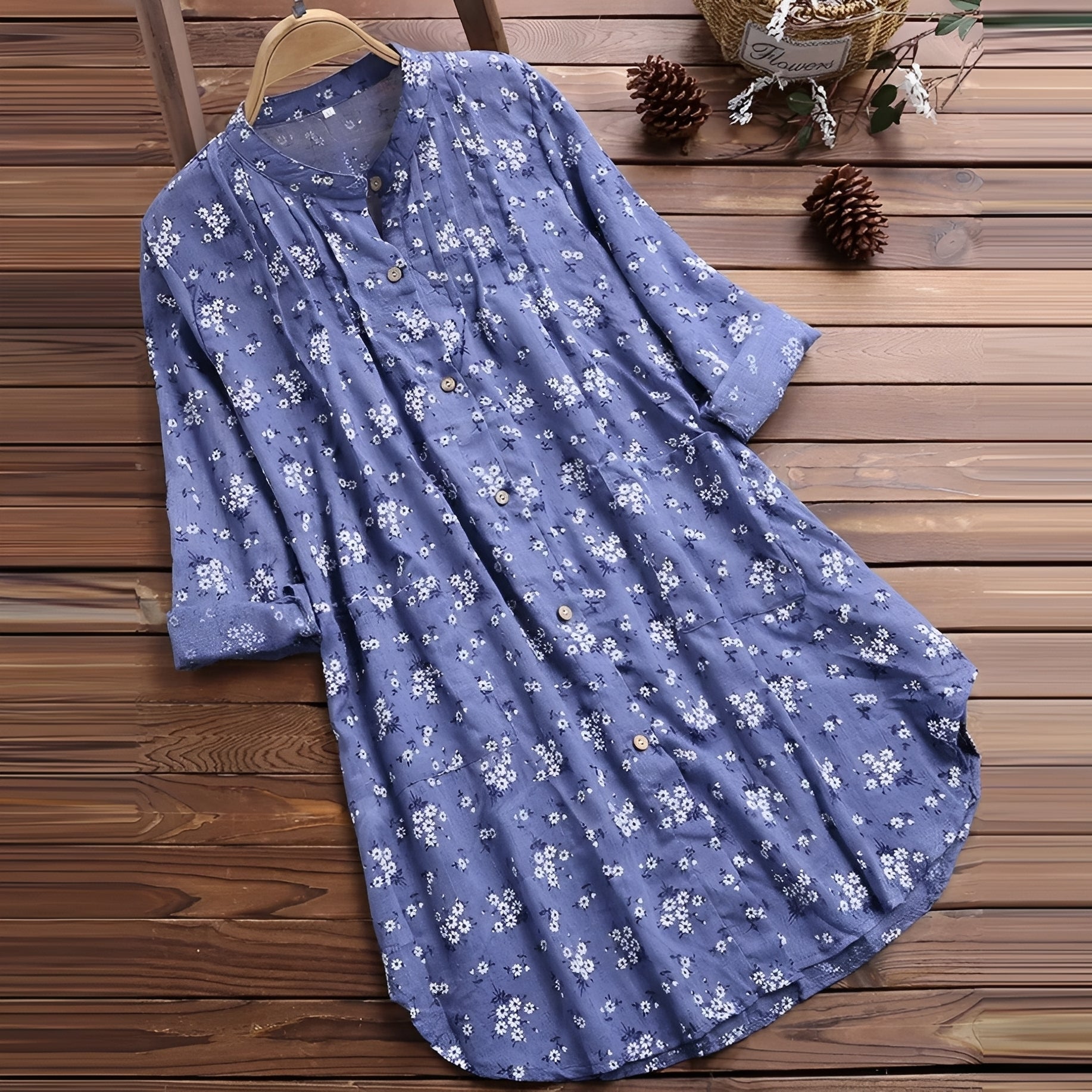 Amie - Weites, fließendes Blumenkleid für Damen