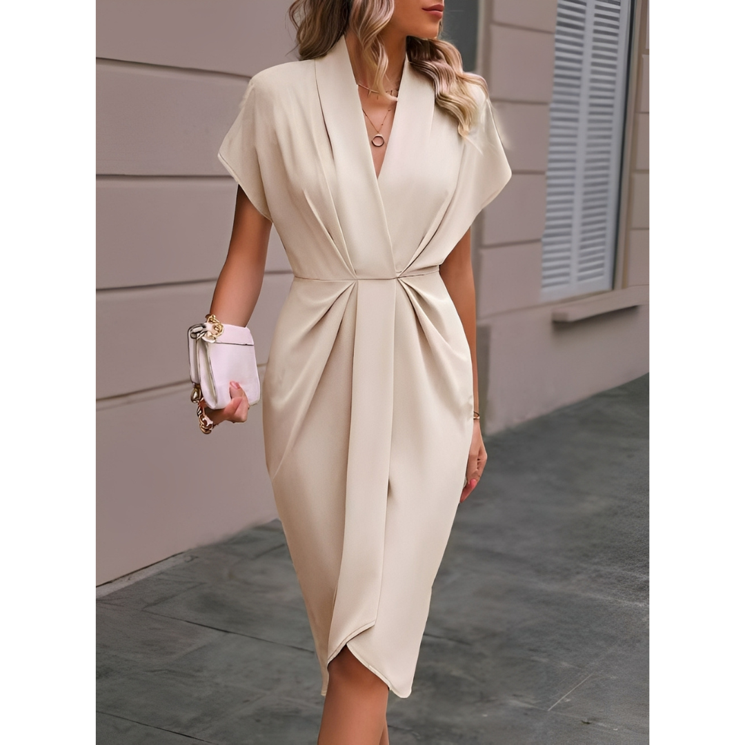 Vera – Stilvolles Midi-Wickelkleid